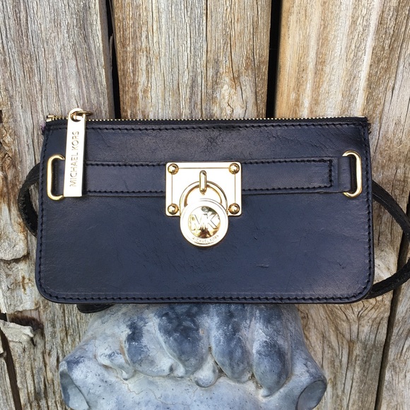 Michael Kors Vintage Y2K Belt Bag Leather Black - Picture 1 of 14
